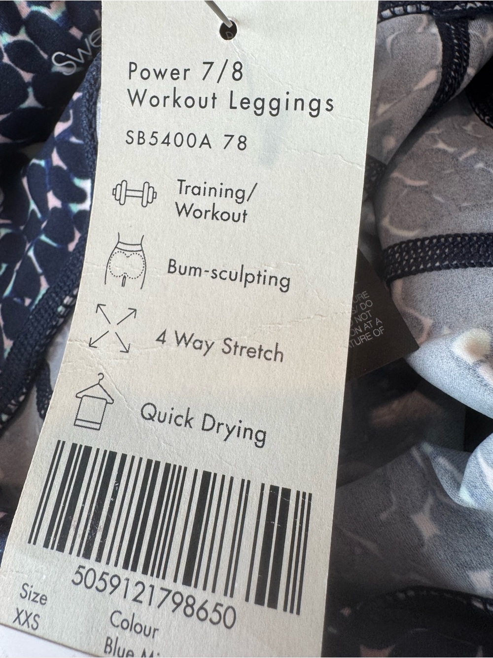NWT Sweaty Betty Power 7/8 Workout Leggings Size XXS - 2 - Picture 8 of 11